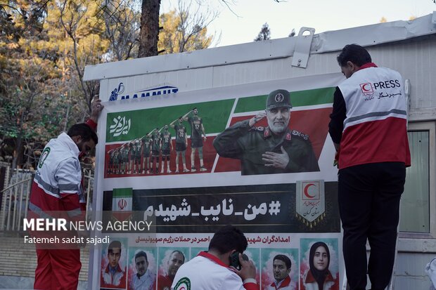 آماده سازی مواکب مردمی ششمین سالگرد شهادت سردار سلیمانی