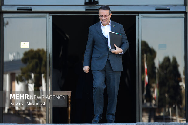 علاءالدین رفیع زاده معاون رئیس جمهور و رئیس سازمان امور اداری و استخدامی کشور درحاشیه جلسه هیئت دولت