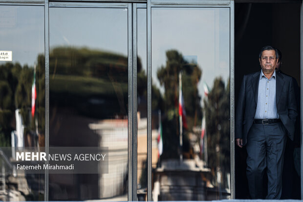 عبدالناصر همتی رئیس کل بانک مرکزی جمهوری اسلامی ایران در حاشیه جلسه هیئت دولت