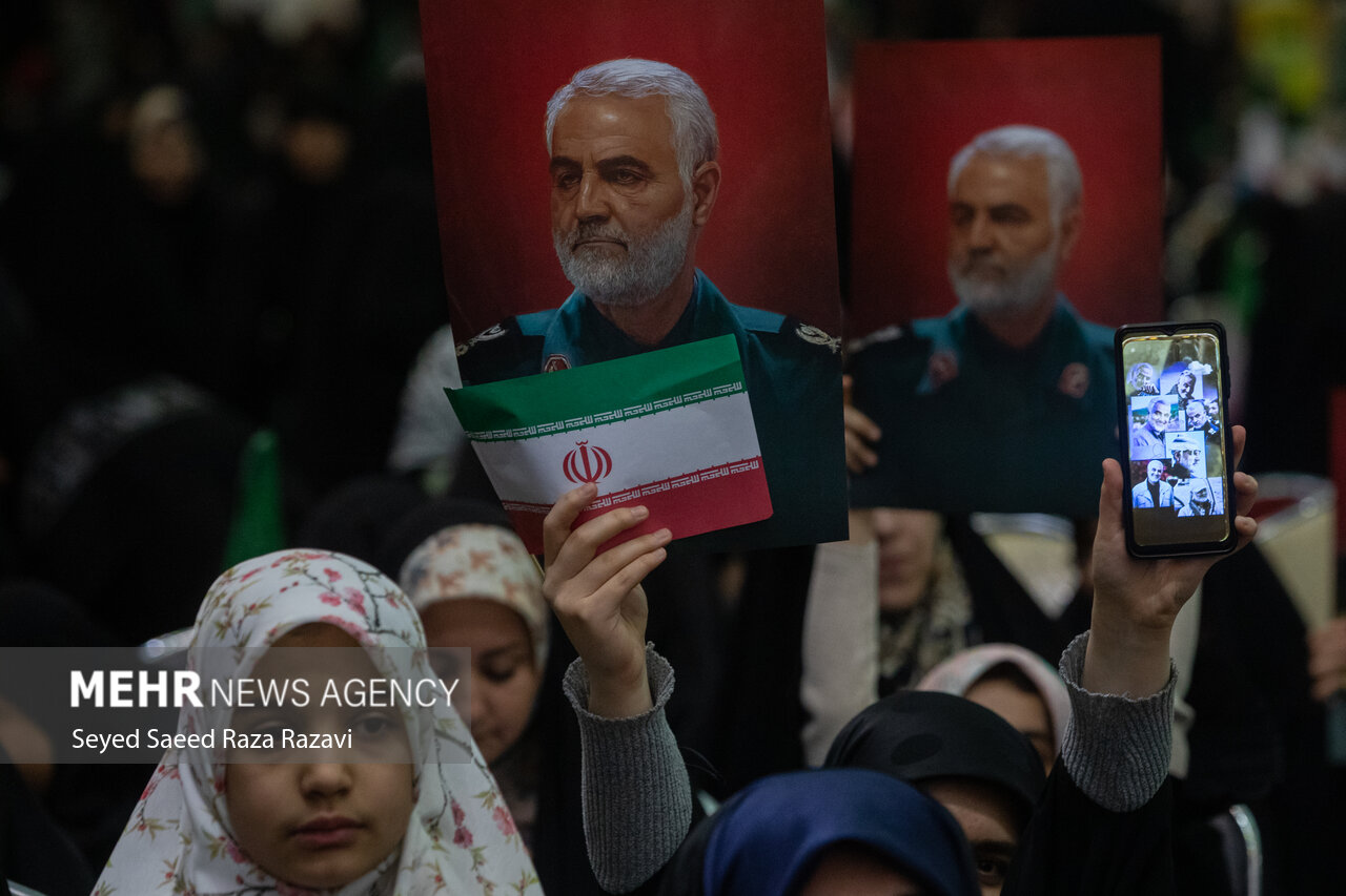 مراسم ششمین سالگرد شهادت حاج قاسم سلیمانی در آستانه اشرفیه