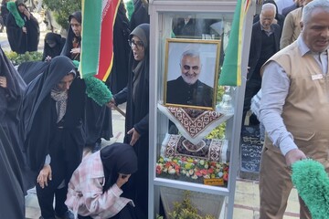 مزار حاج قاسم میزبان خیل عظیم زائران از سراسر کشور