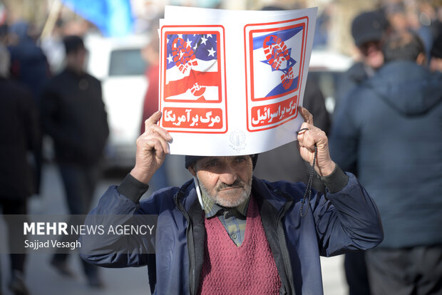 راهپیمایی مردم همدان در محکومیت هتک حرمت قرآن کریم
