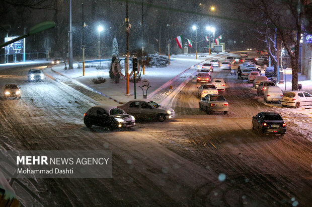 شب برفی اردبیل