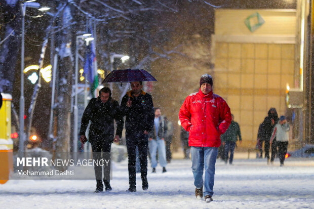 شب برفی اردبیل