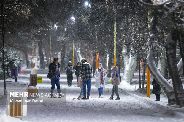 شب برفی اردبیل