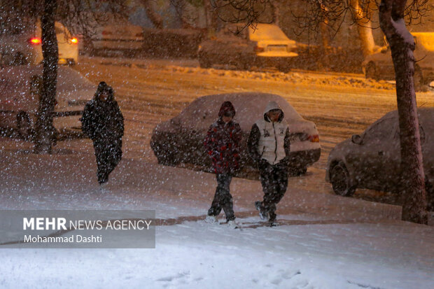 شب برفی اردبیل