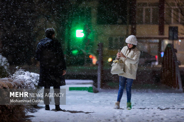 شب برفی اردبیل