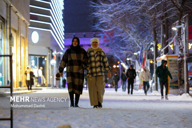 شب برفی اردبیل