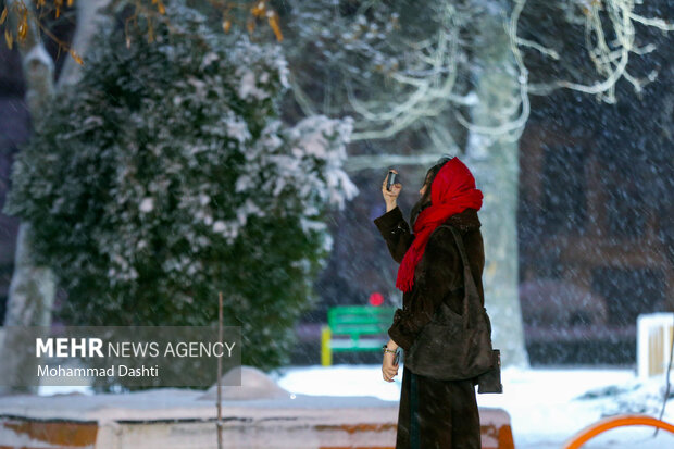 شب برفی اردبیل