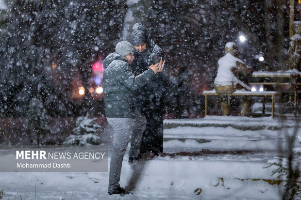 شب برفی اردبیل