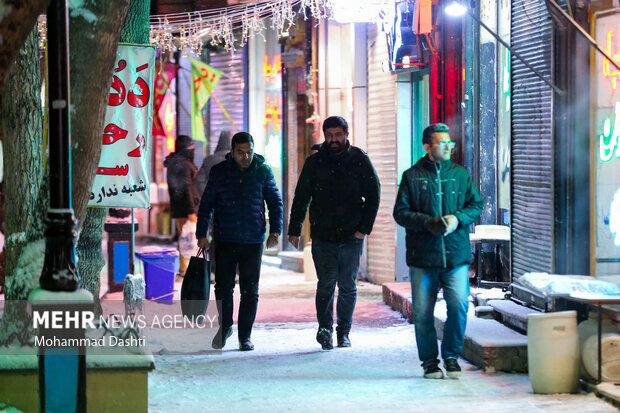 شب برفی اردبیل