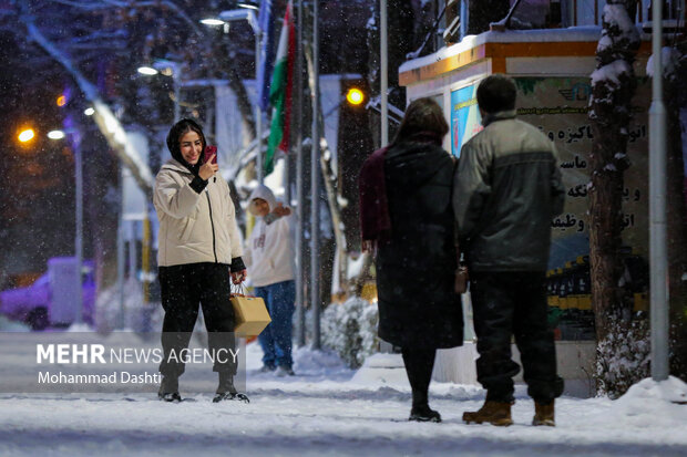 شب برفی اردبیل