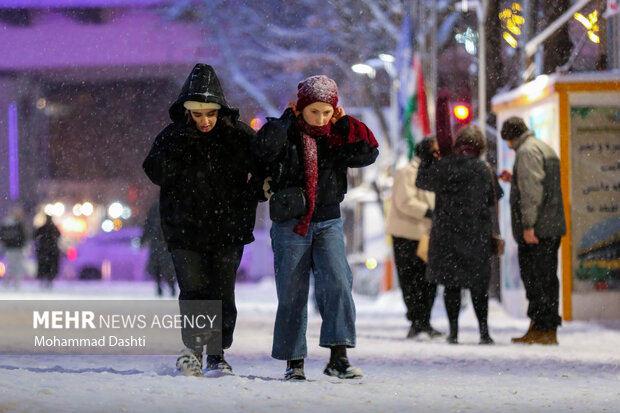 شب برفی اردبیل