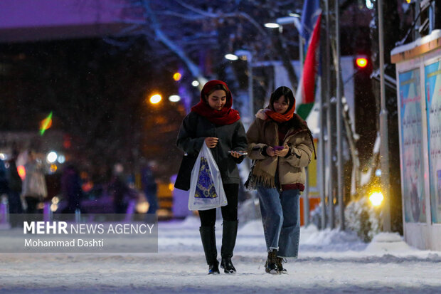 شب برفی اردبیل