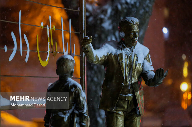 شب برفی اردبیل