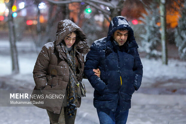 شب برفی اردبیل