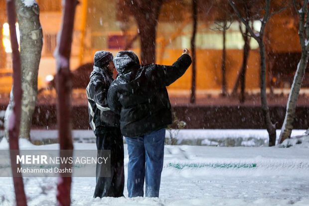 شب برفی اردبیل