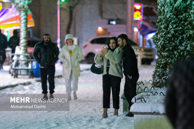 شب برفی اردبیل