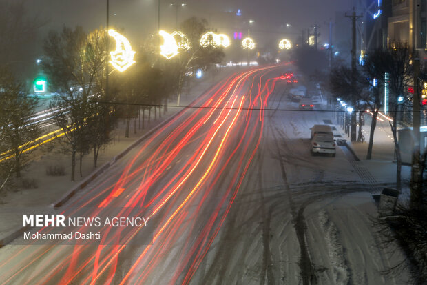 شب برفی اردبیل
