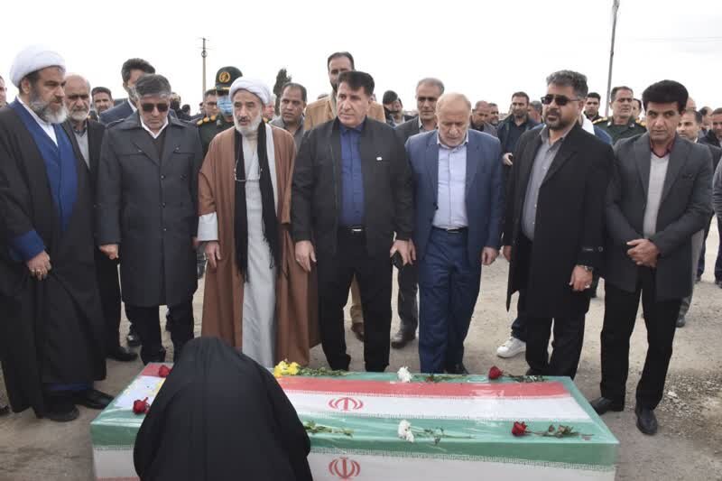 مراسم تشییع پیکر شهید «امیرحسام خدایاری‌فرد» در کوهدشت برگزار شد