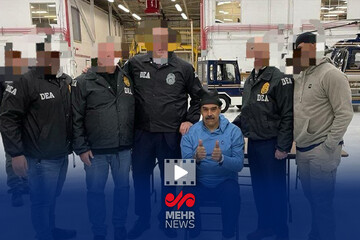 اولین تصاویر مادورو پس از بازداشت و انتقال به نیویورک