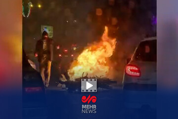 صاحب موتوری که در مشهد با آتش اغتشاشگران سوخت کیست؟