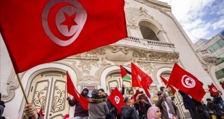 تظاهرات ضد صهیونیستی در تونس تظاهرات ضد صهیونیستی در تونس
