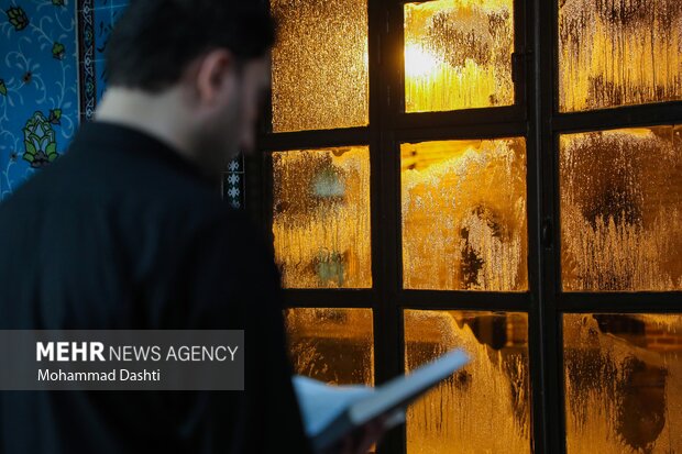 مراسم معنوی اعتکاف در اردبیل