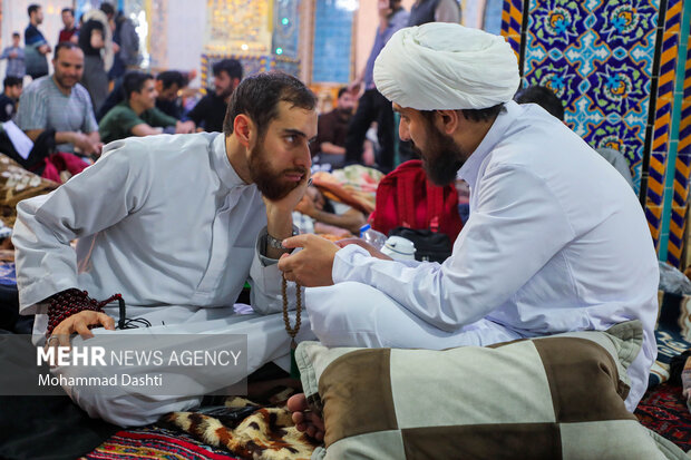 مراسم معنوی اعتکاف در اردبیل