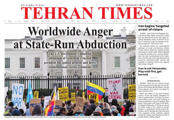 Front pages of Iran's English dailies on January 5