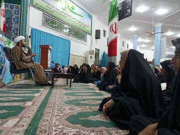 اعتکاف معنوی دختران نوجوانان در مسجد جامع شهرستان ریگان