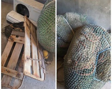ادوات ممنوعه صید ترال در استان بوشهر کشف شد