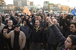 Pro-Islamic Establishment rally by people in Mashhad