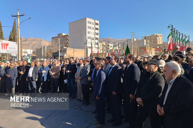 تشییع پیکر شهید «احسان آقاجانی» در ایلام