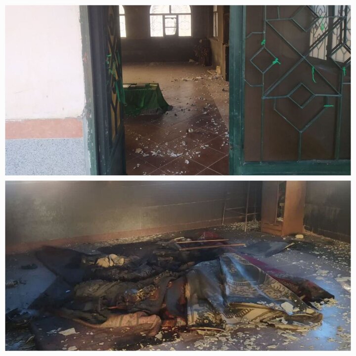 سووتاندنی ئیمام‌زادەیەک بەدەست ئاژاوەگێڕان لە شاری بەدرە