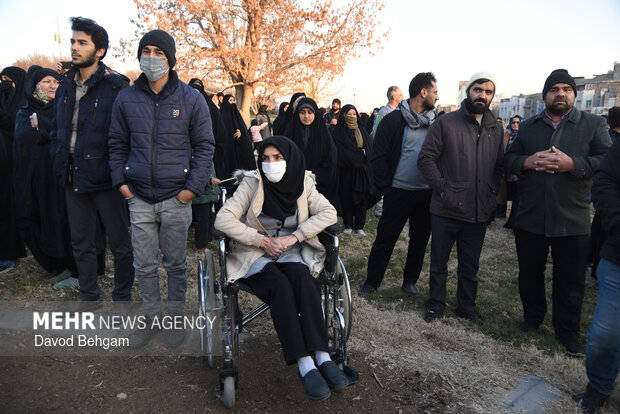 Pro-Islamic Establishment rally by people in Mashhad