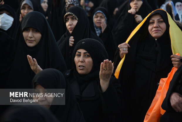 Pro-Islamic Establishment rally by people in Mashhad