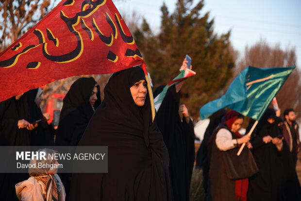 Pro-Islamic Establishment rally by people in Mashhad