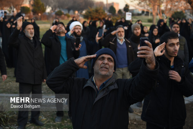 Pro-Islamic Establishment rally by people in Mashhad