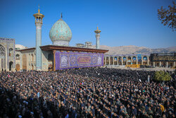 شیراز، حالیہ فسادات میں شہید ہونے والے پولیس اہکاروں کی تشییع جنازہ