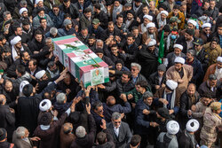 تشییع پیکر دو شهید مدافع امنیت در قم