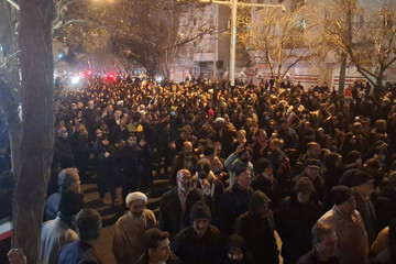 خروش مردم قزوین علیه اغتشاش