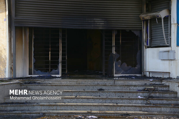 تخریب‌های آشوبگران در بوشهر