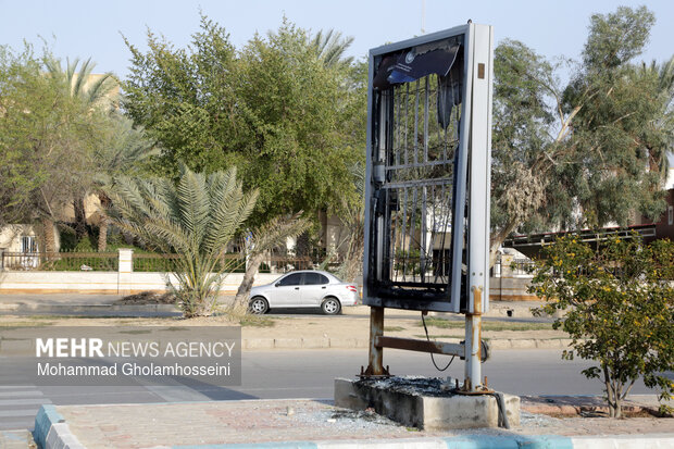 تخریب‌های آشوبگران در بوشهر