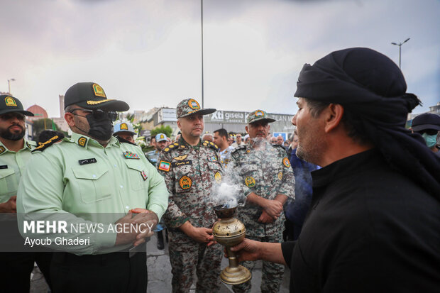 تشییع پیکر شهید امنیت امیرحسین ترکاشوند در کیش