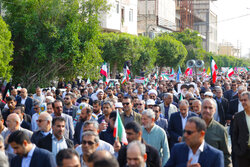 راهپیمایی مردم بوشهر در محکوم کردن جنایات اخیر