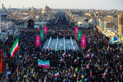 یزد میں عوامی اجتماع، فتنہ گروں سے اظہار بیزاری