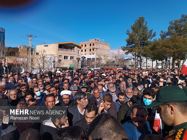 تشییع پیکر مطهر شهید «مهدی رحیمی» در ایلام