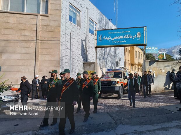 تشییع پیکر مطهر شهید «مهدی رحیمی» در ایلام