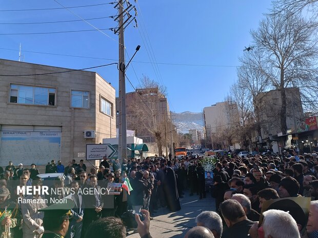 تشییع پیکر مطهر شهید «مهدی رحیمی» در ایلام